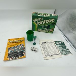 1982 Word Yahtzee Dice Game Em Milton Bradley Vintage